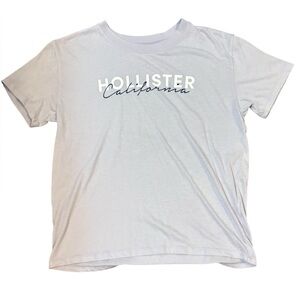 Hollister short sleeve logo tee in lilac, size small